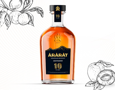 ARARAT Brandy Bottle and Label Design