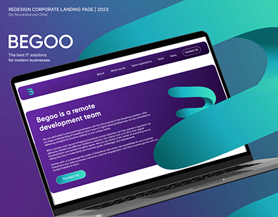 Corporate Landing Page for IT-company BEGOO