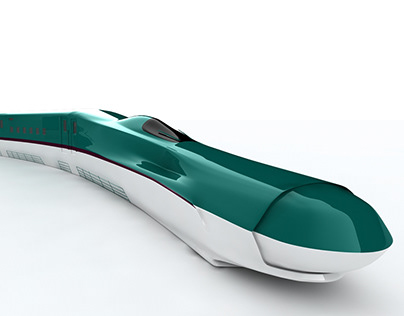 Shinkansen Bullet Train 3D Model