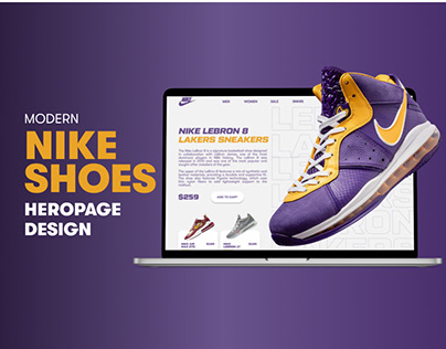 Project thumbnail - Nike Shoes Hero Page Design