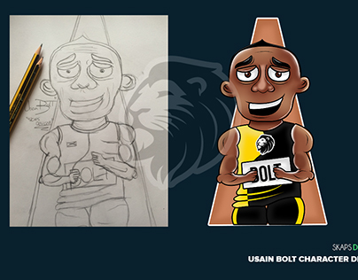 Usain Bolt Character Design