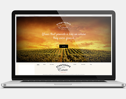 Web design for mock winery