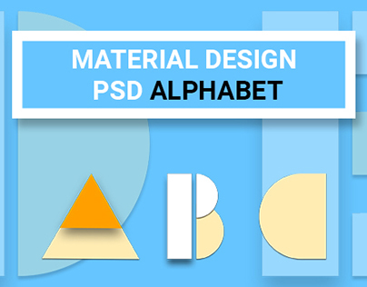Free: Material Design Psd Alphabet