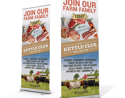 Kettle Range Meat Co. - Retractable Banner Stand