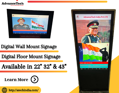 Wall Mount & Floor Mount Digital Signage