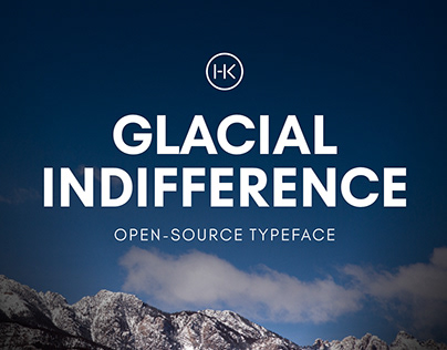 Glacial Indifference — Open Source Typeface