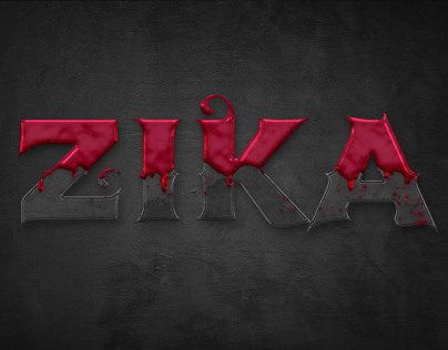 Logo design with the name Zika
