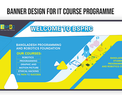 Banner Design for it course programm