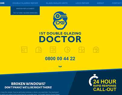 Design for 1st Double Glazing Doctor (glazing company)