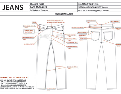 Jeans Techpack Projects :: Photos, videos, logos, illustrations and ...