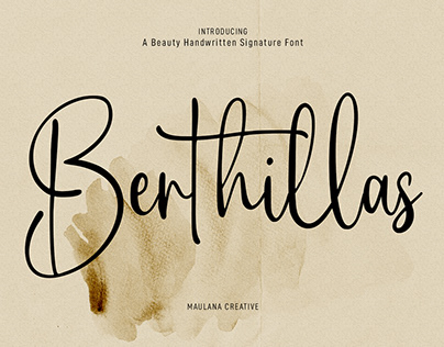 Berthillas Script Font