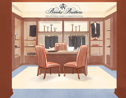 Live drawing - Brooks Brothers celebrations