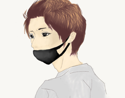 Korean boy sketch.