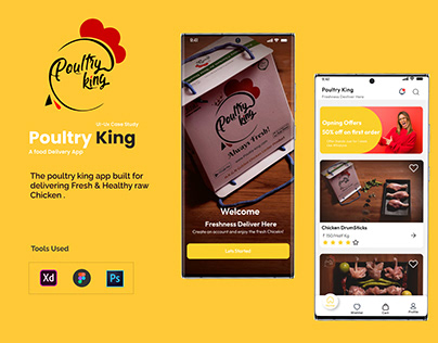 Poultry King -Concept of food Delivery App