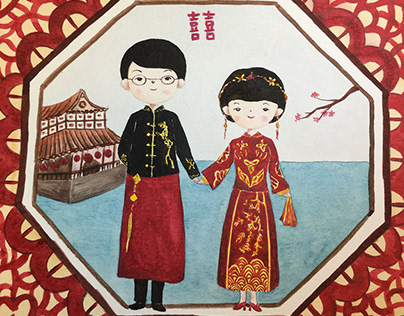 Wedding Card Design | Chinese Style