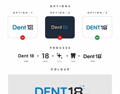 Dent 18 Logo | Dentist Logo | Shiv Graphic Designer