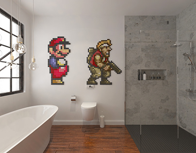 Bathroom x Videogames Tribute