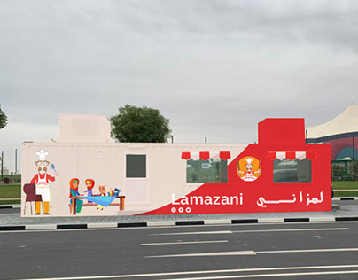 some design for lamazani container in Al byet stadium