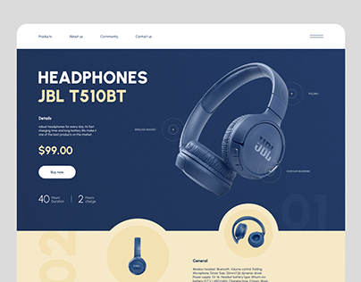 Headphones Product Detail page