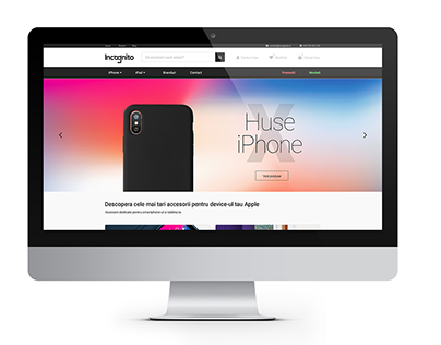 Incognito, e-commerce website design