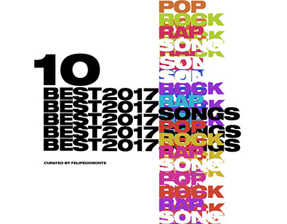 10 BEST 2017 POP/ROCK/RAP SONGS─2017