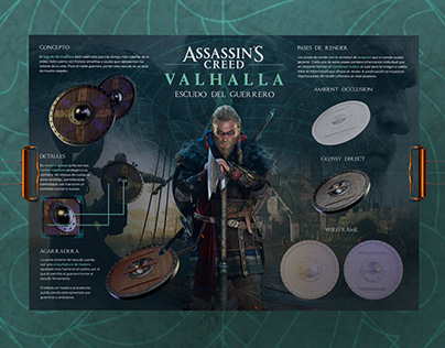Infografía Escudo de Assassin's Creed Valhalla