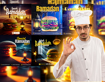 Ramadan Food manipulation Social media design