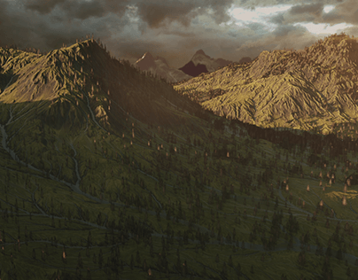Highlands 3D Scene