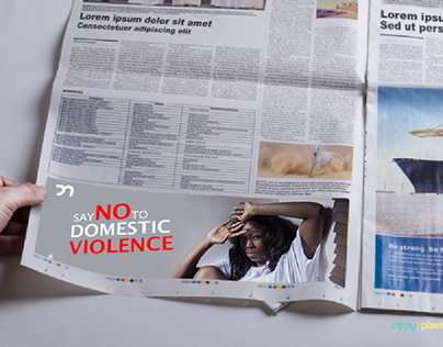 No Domestic Violence Print Campaign Mock up