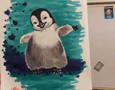 Baby penguin 😚