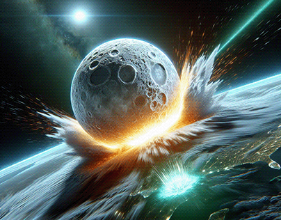 Moon Crash On Earth