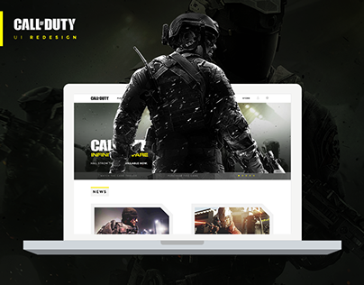 Call of Duty Website UI - Redesign