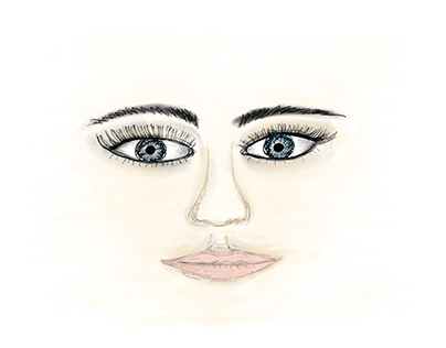 Human face drawing
