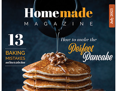 Homemade Pancake Magazine Design