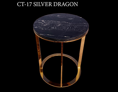 Silver Dragon Side Table
