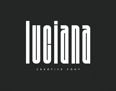 Luciana free font. freebie