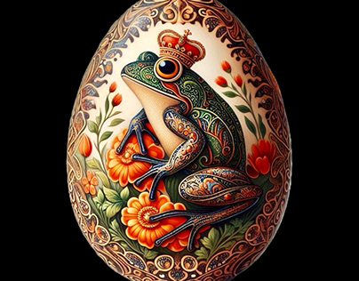 Frog on Eggshell
