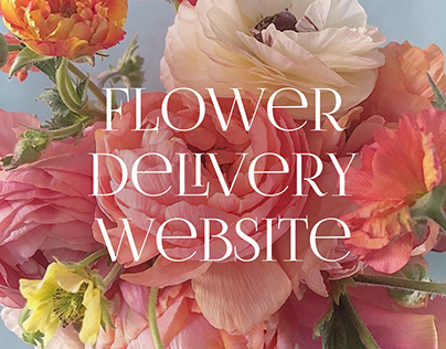 Flower Delivery Website. UI/UX Design