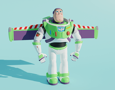 Modeling and texturing Buzz Lightyear from Toy Story