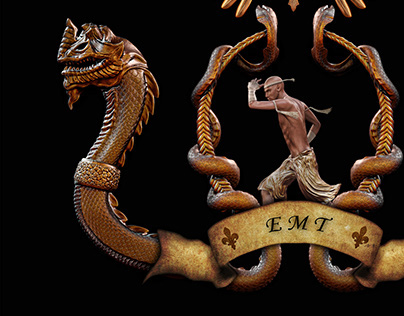 Elite Muay Thai club emblem