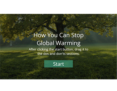 How You Can Stop Global Warming-Sorting Activity