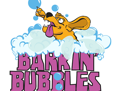 Barkin' Bubbles Mobile Pet Grooming Logo