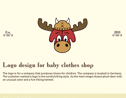 Logo design for baby clothes shop