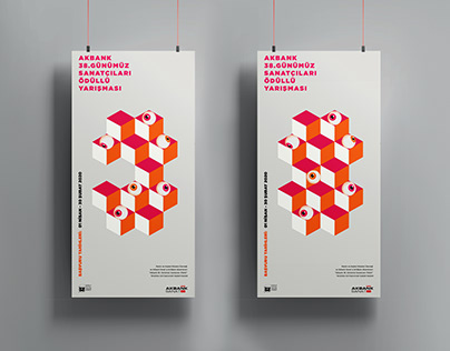 Akbank 38th contemporary artist poster design