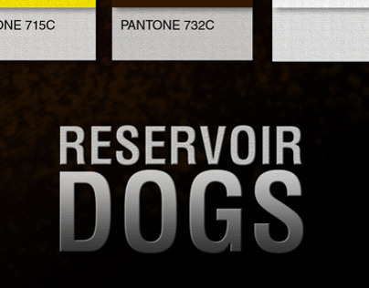 Reservoir Dog / Pantone Movie Poster
