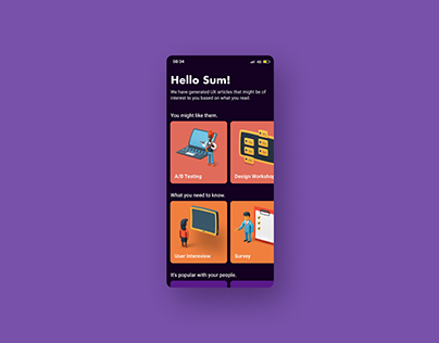 DailyUI #091 Curated for You