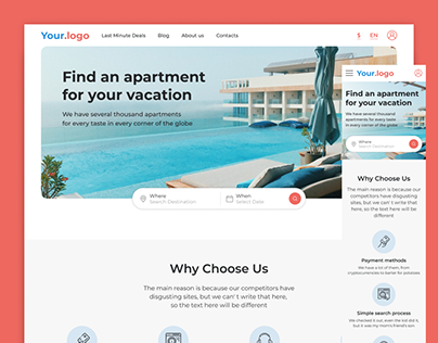 Find Hotel Web App | Free Figma