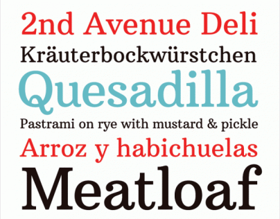 Arbutus Slab Typeface