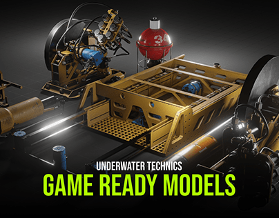 Underwater technics - Game ready models