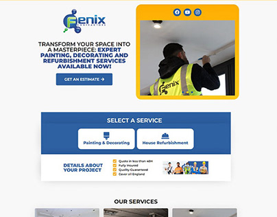 Painting Services Landing Page - Fenix Contractors